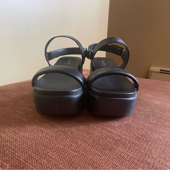 Aldo Platform Black Sandals - Picture 6 of 6